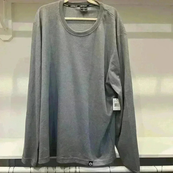NWT Men's Airwalk Grey Thermal Long Sleeve Shirt Size 4XXL - Picture 1 of 5